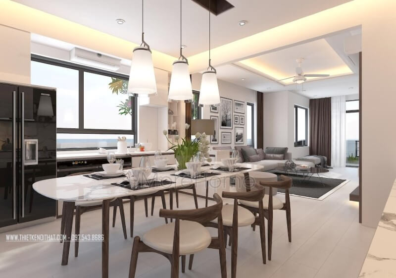 Thiết kế phòng ăn hiện đại đại, sang trọng cho nhà phố, biệt thự. Thiết kế biệt thự